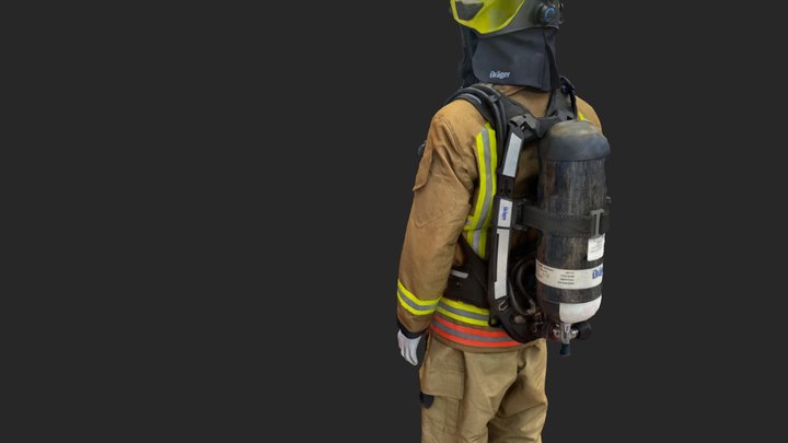 Photogrammetry firefighter 3d model 3D Model