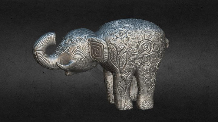Clay elephant (printable)