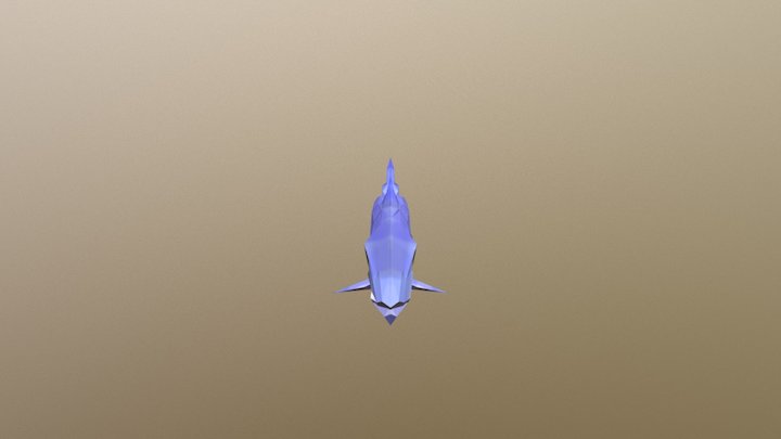 low-poly shark 3D Model
