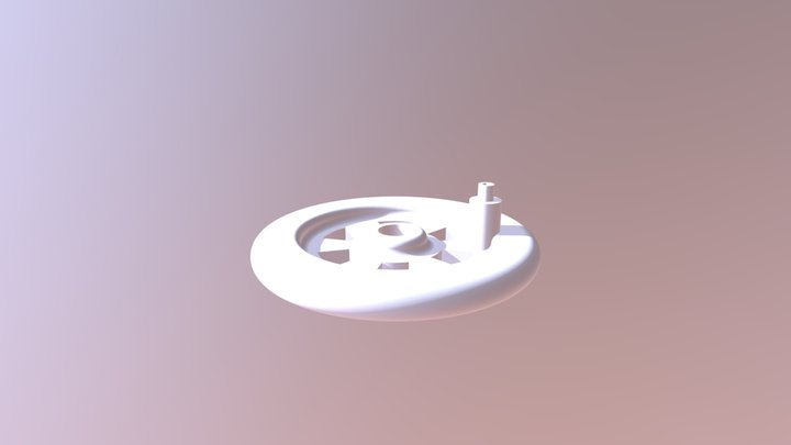 Train Wheel 3D Model