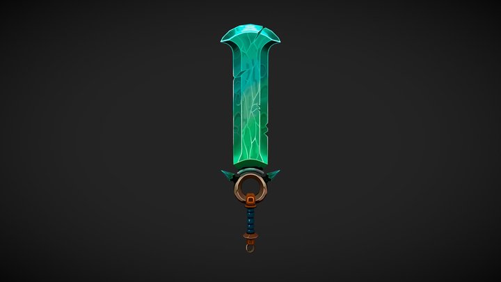Emerald sword 3D Model