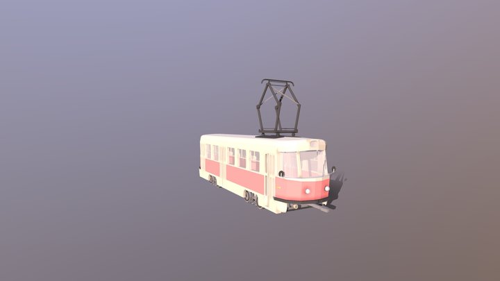 Tram Tatra T3 3D Model