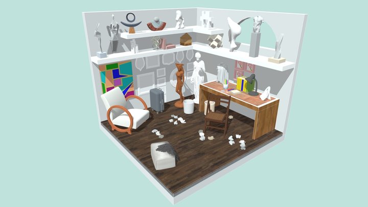 Small Art Studio 3D Model