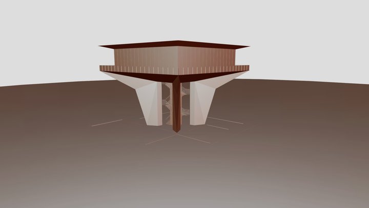 Elevated forest villa. Arch Concept - Proj.011 3D Model