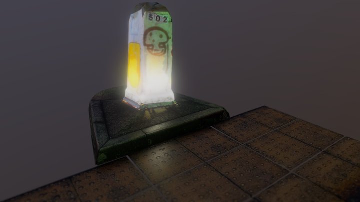 Traffic Island 3D Model