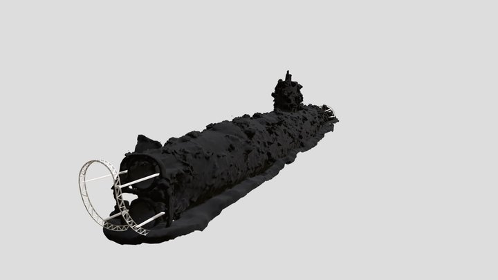 Japanese Midget Submarine - PNG 3D Model
