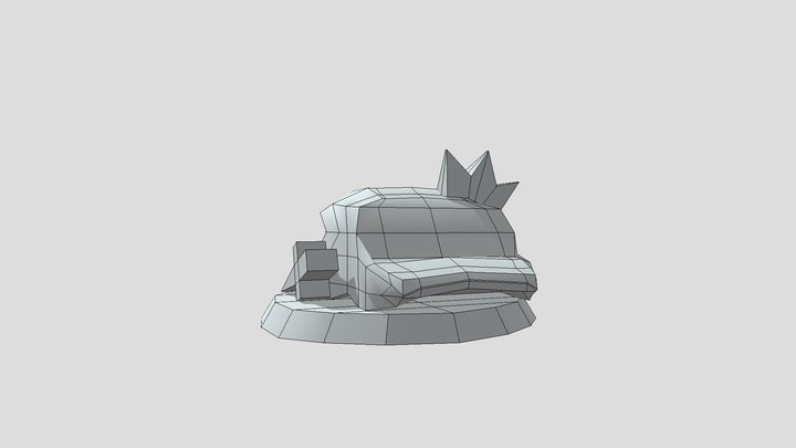 Rough Chess Piece [Poly] 3D Model