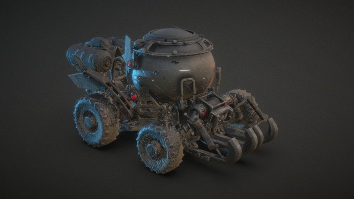 Vehicle from 3D my Graphic Novel 3D Model