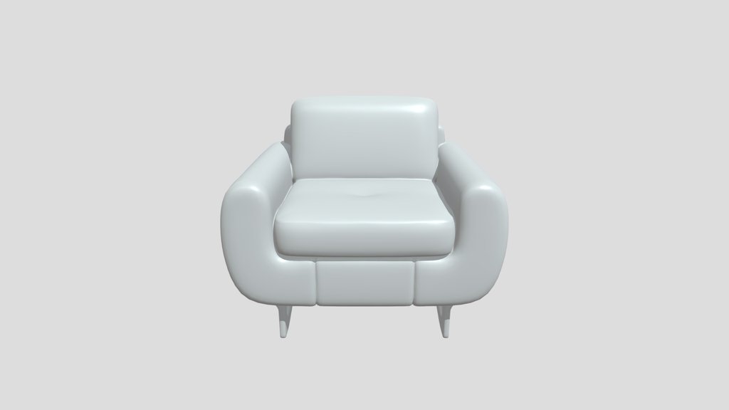 Brown upholstered armchair