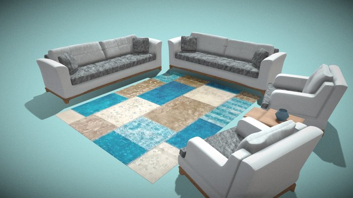 Living Room 3D Model