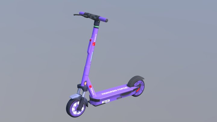Кикшеринговый самокат "МТС Юрент" – Kostenloses 3D-Modell STL