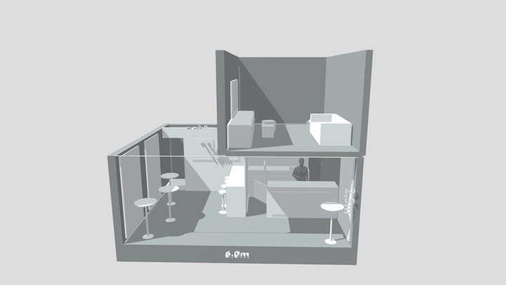 2022-04-12_Messeraum_2Etagen 3D Model