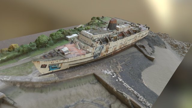 Duke of Lancaster Ship 3D Model