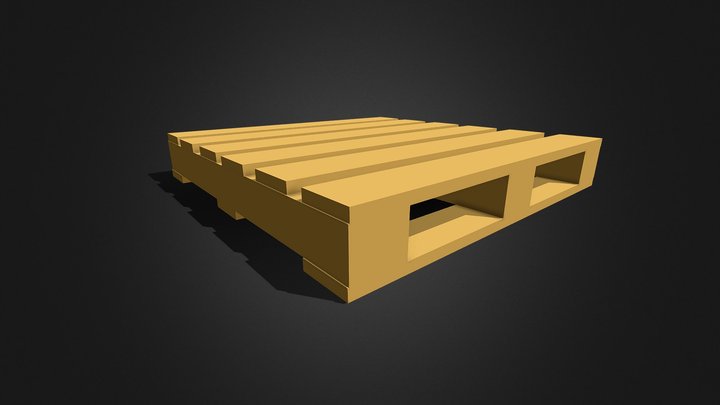Flat Pallet 3D Model