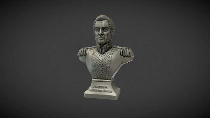 Almirante Guillermo Brown Busto 3D Model