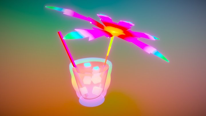 Rainbow Sunrise 3D Model