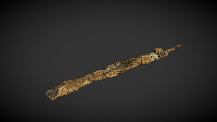 Sword and scabbard of the Walberton 'Warrior' 3D Model