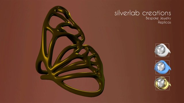 Butterfly Ring 3D Model