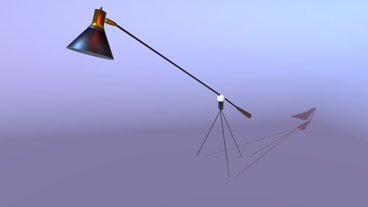 Floor Lamp by Gilbert A. Watrous 3D Model