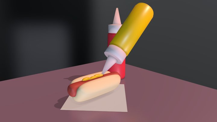 A Hotdog 3D Model