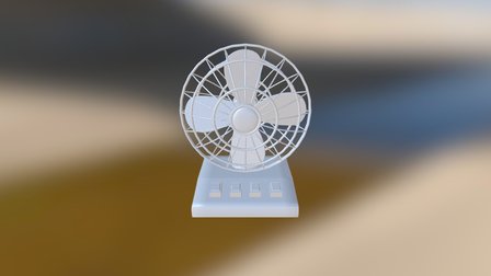 Table Fan 3D Model
