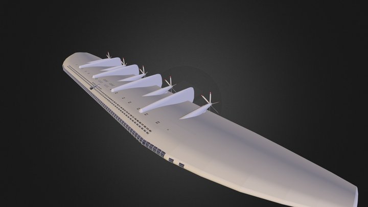 DieselPunk Airliner 3D Model