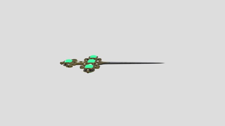 emerald-ceremonial-dagger 3D Model