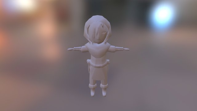 Female Low Poly Assassin 3D Model