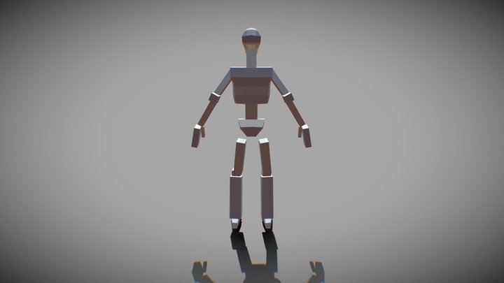 HumanWithActionGeomtry 3D Model