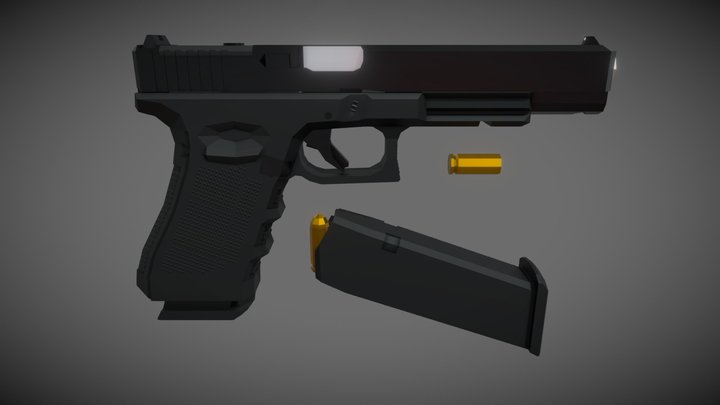 Test Pistol 3D model 