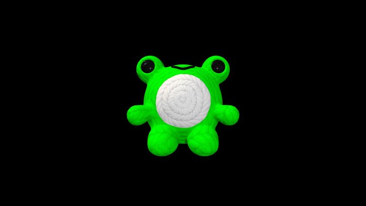Knitted Frog 3D Model
