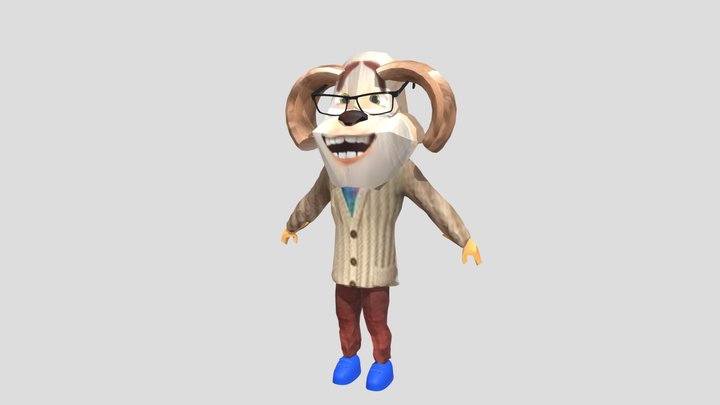 Старый дедушка из 5 ночей с тимохой 3D Model