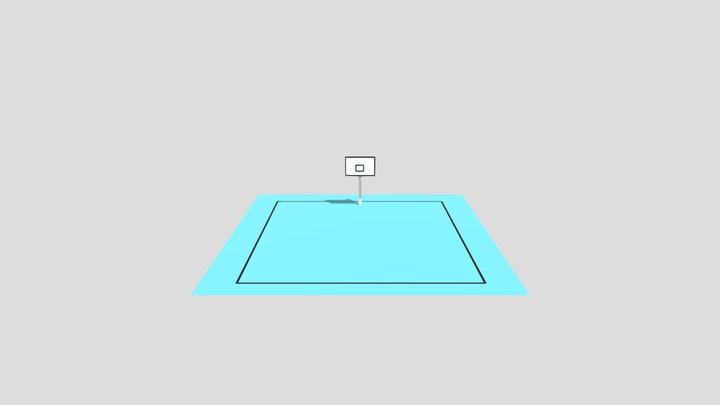 Basketball Court Blender 3D Model