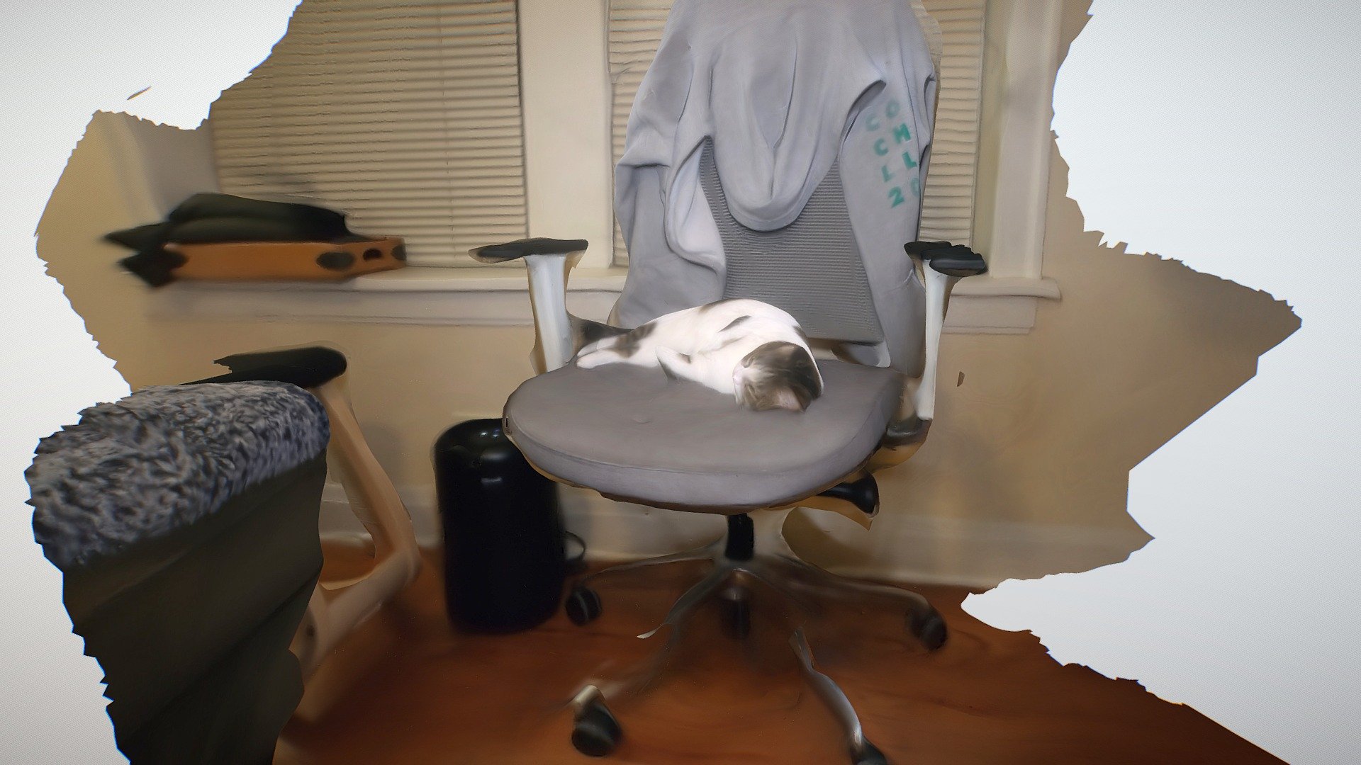 Photogrammetry Vignette: Cat on Chair (Sleeping) - Download Free 3D ...