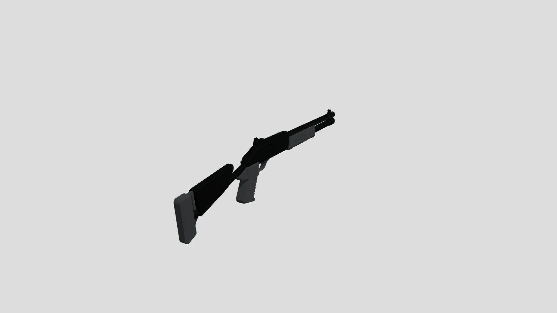 Benelli M4 super 90 Low Poly