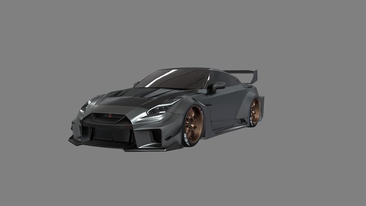 LB-Silhouette WORKS GT Nissan 35GT-RR 3D Model