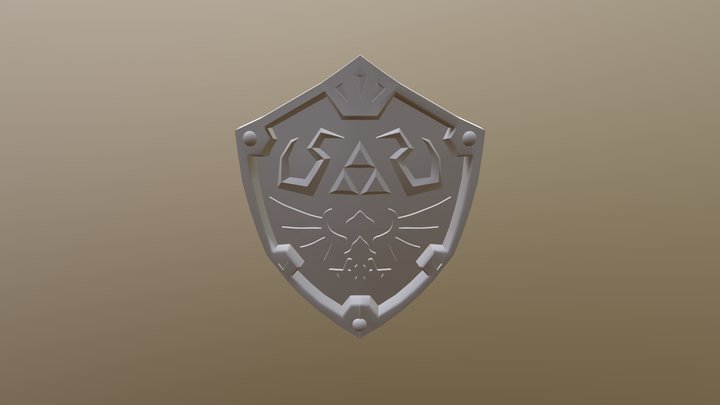 Zelda Shield Final 3D Model
