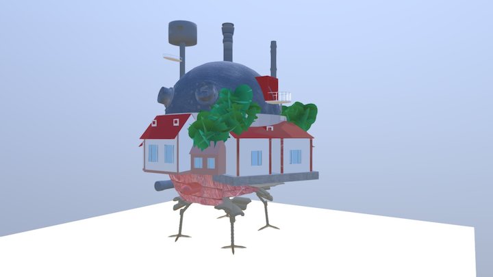 Le château ambulant 3D Model
