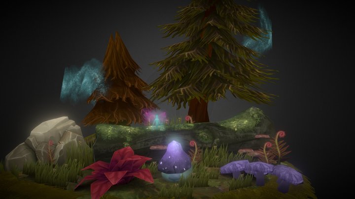 Forest scene 3D Model