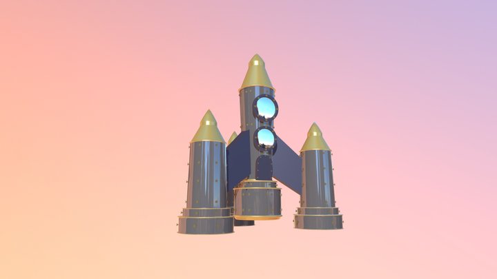 Space Ship 3D Model