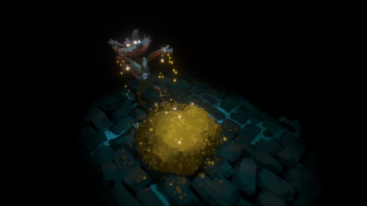 Treasure in the crypt 3D Model