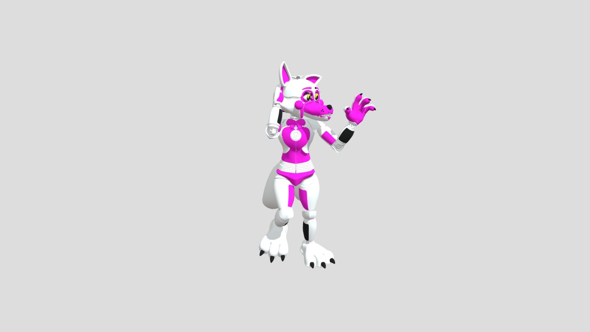 Funtime Foxy Darkknightpl Ver Download Free 3d Model By Mathis