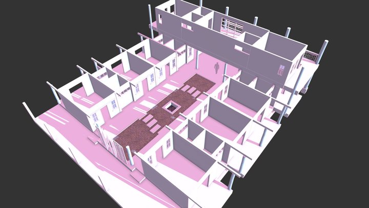 Chinese Guest House (Sketch) 3D Model