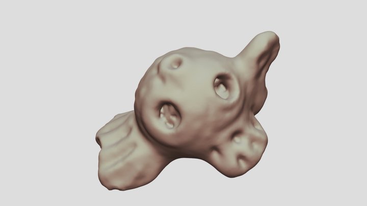 Figurine4holes1 Utila Honduras 3D Model