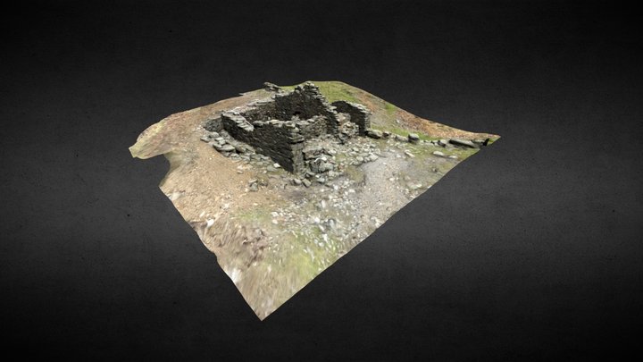 Ruined Building Coniston Copper Mine 3D Model