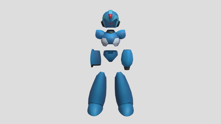 Megaman X - Normal Armor 3D Model