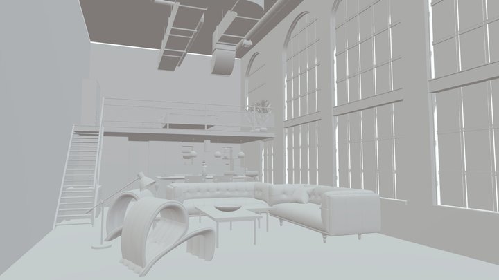 interior Penthouse 3D Model