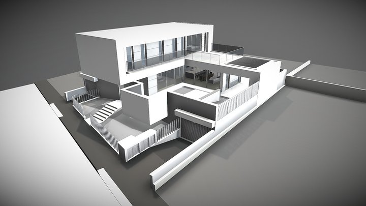 A C House 3D Model