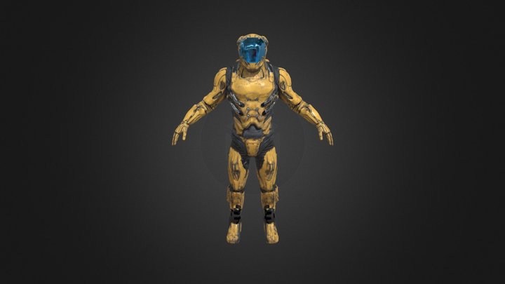 cyborg soldier v3 unreal engine 4.22 3D Model