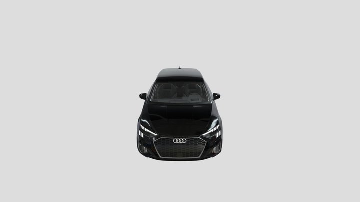 Audi A3 Black 3D Model